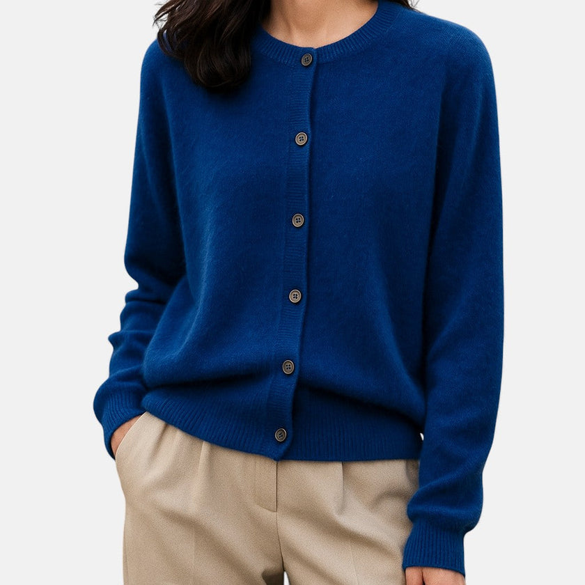 Nivola | Women's Versatile Cashmere Button-Front Sweater Pullover