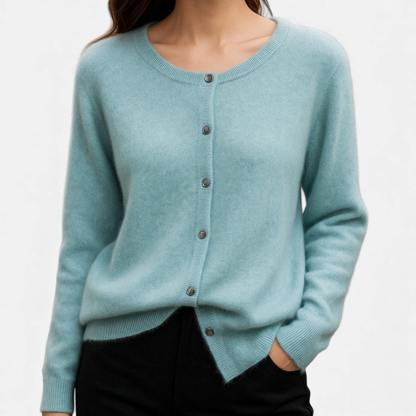 Nivola | Women's Versatile Cashmere Button-Front Sweater Pullover