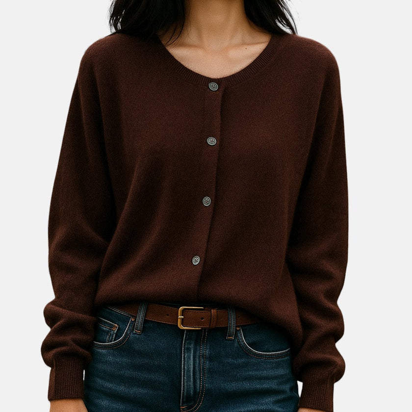 Nivola | Women's Versatile Cashmere Button-Front Sweater Pullover