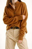 Ebba | Women's Knit Collared Button-Up Cardigan
