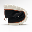 Men's breathable knit mesh FJØRNA trainers with cushioned waffle-pod sole, showcasing sporty shoe design and comfortable fit.