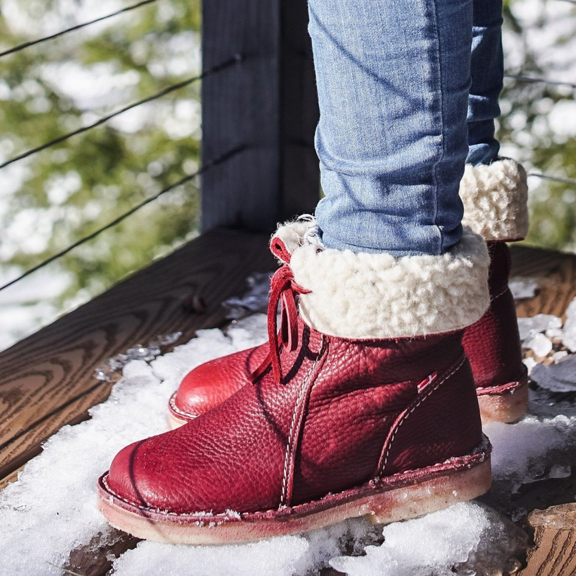 Insulating | Women's and waterproof boots with Leather Comfortable Casual Everyday
