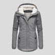 Elin | Women's Wool Hooded Buckle Fleece Jacket with Pockets