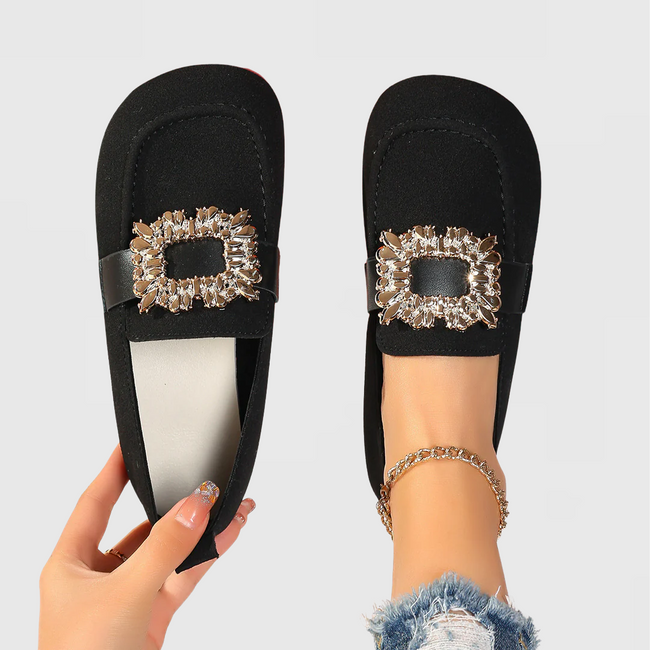 FJØRNA women's orthopedic loafers with cushioned arch support, featuring a classic slip-on design and comfortable sole.