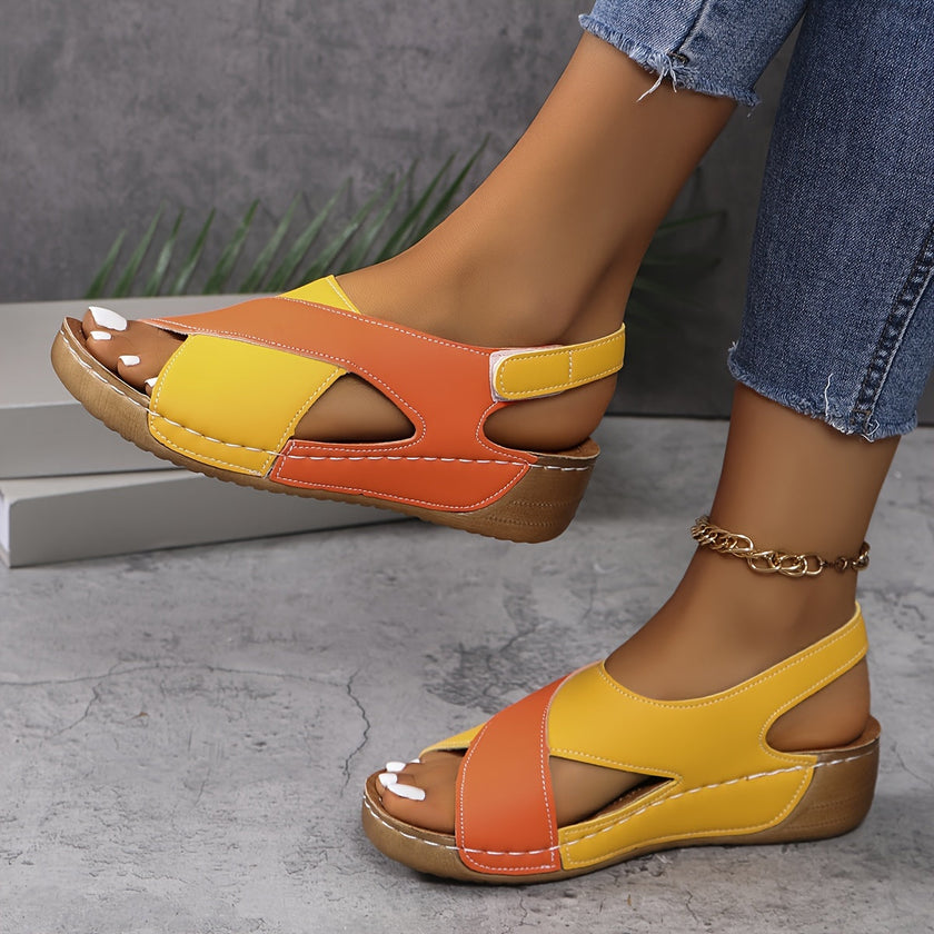 FJØRNA women's orthopedic sandals with adjustable straps and cushioned footbed, designed for comfort and support.
