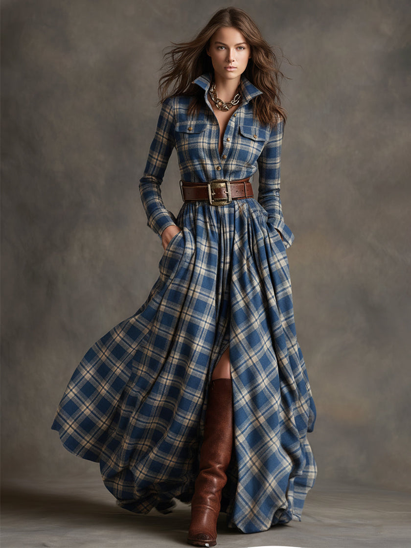FJØRNA brown maxi casual dress with flowing fabric and sleeveless design, perfect for warm-weather wear.