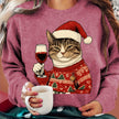 Ugly Christmas Sweater Tacky Novelty Graphic Crew Neck Knit Holiday Jumper | Roberta