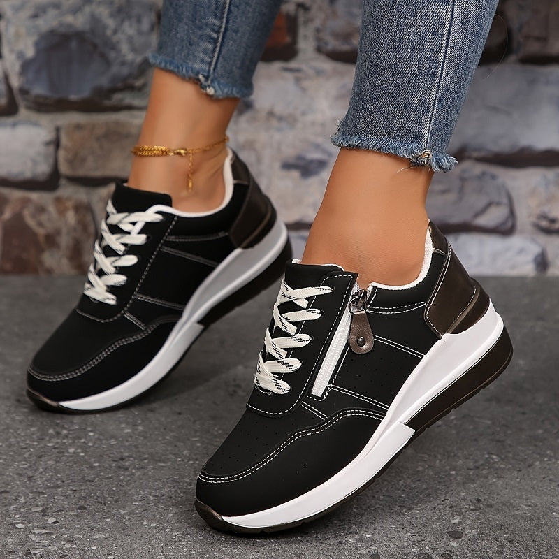 FJØRNA women's orthopedic sneakers with breathable material and non-slip soles, designed for comfort and support.