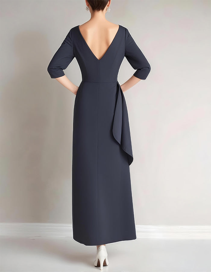 FJØRNA red off-shoulder midi dress and mermaid two-piece set for women, elegant and stylish evening wear.