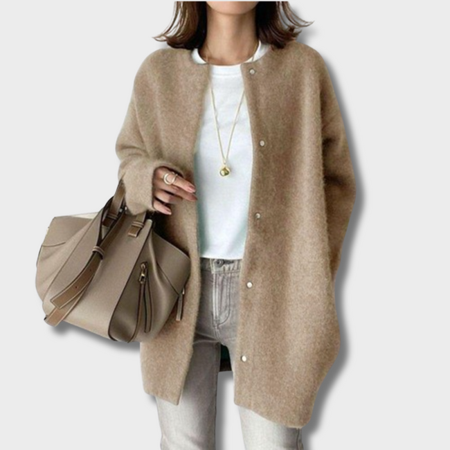 Mary | Women's Versatile Oversized Cardigan Sweater Knit Sweater with Wrap Cozy for Casual