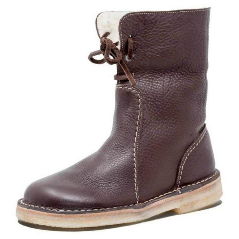 Insulating | Women's and waterproof boots with Leather Comfortable Casual Everyday
