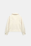 Polo Collar Jacket Women Buckle Pockets Recycled Polyester Regular Fit