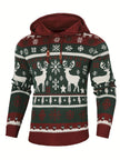 Giulia | Women's Fair Isle Reindeer Hooded Christmas Sweater