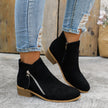 Elara | Women's Zip Ankle Elegance, Ease Boots with Comfortable Casual