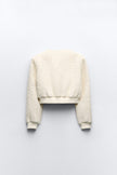 Bomber Sweater Women Structured Polo Collar Button Old Money