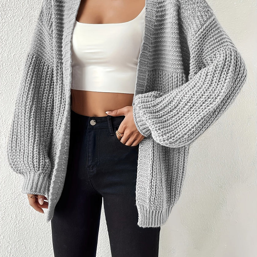 Nina | Women's Oversized Chunky Knit Open-Front Cardigan