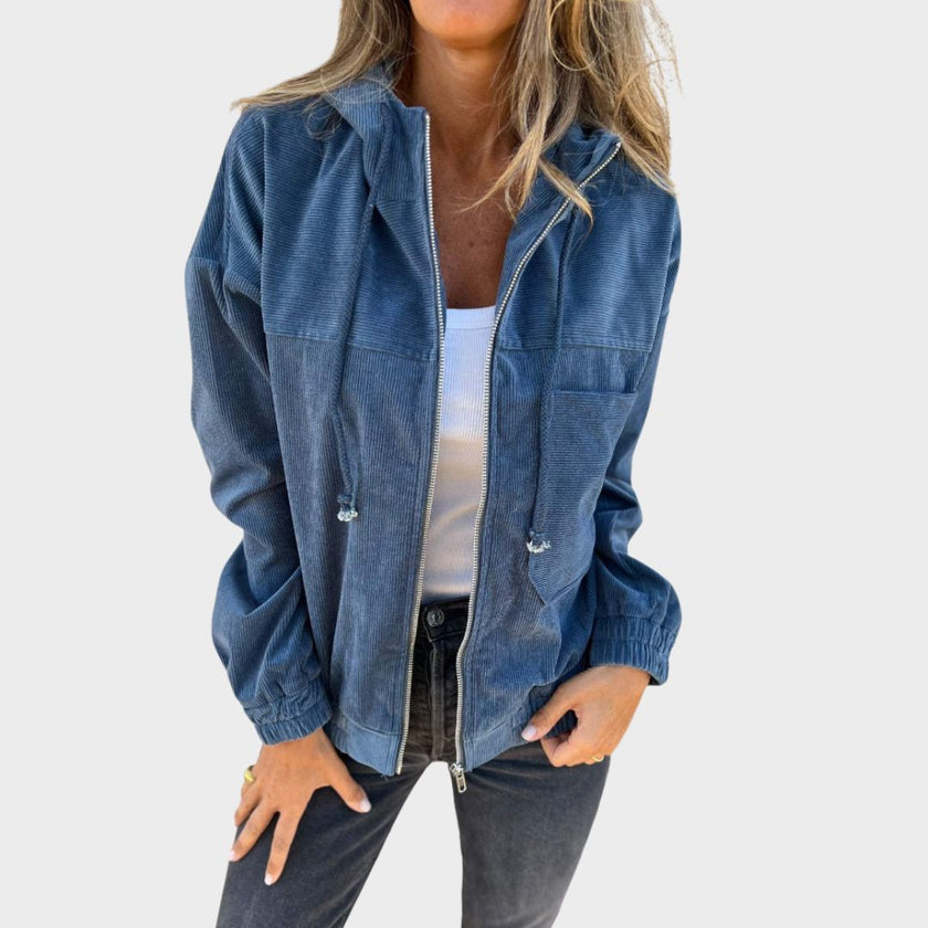 Hayden Evelissa | Women's Classic Corduroy Hooded Cardigan Sweater