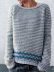 Women's | Women's Chic Knit Striped Sweater Pullover