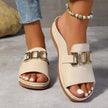 FJØRNA women's orthopedic wedge heeled sandals with cushioned footbed and adjustable straps, stylish and supportive footwear for women.