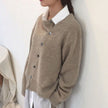 Alyssa | Women's Versatile Button-Front Sweater Pullover with Wrap Cozy Elegant Soft