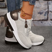 FJØRNA women's orthopedic sneakers with breathable fabric and non-slip soles, designed for comfort and support.