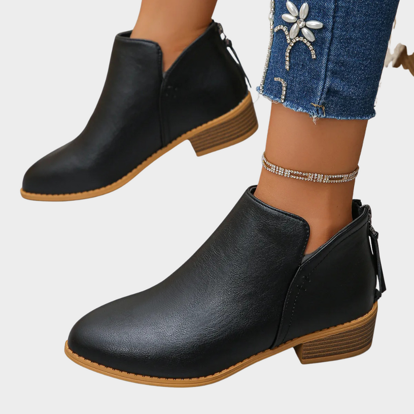 Oakley | Women's Low Heel Ankle Boots with Comfortable Casual Everyday Walking