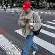 Faux Fur Coat Women Lined Winter