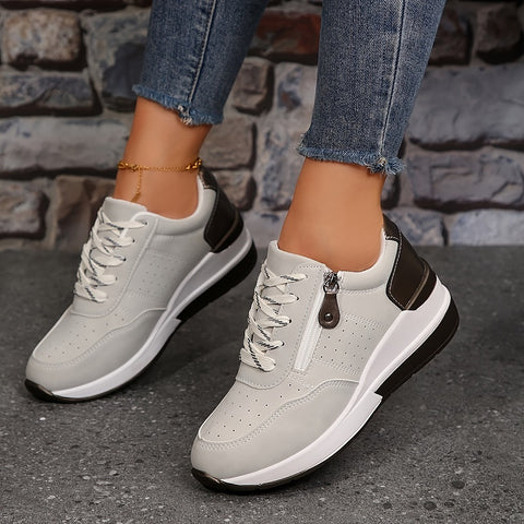 FJØRNA women's orthopedic sneakers with non-slip soles and breathable mesh fabric, designed for comfort and support.