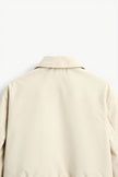 Padded Jacket Men Polo Collar Regular Fit Recycled Cotton Blend