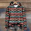 Julie | Women's Cozy Oversized Knit Nordic Hoodie Sweatshirt