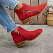 Elara | Women's Zip Ankle Elegance, Ease Boots with Comfortable Casual