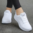 FJØRNA women's orthopedic walking shoes with lace-up knit design, supportive and comfortable for daily walking.