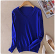 Knit Sweater Women V-Neck Long Sleeve Regular Fit