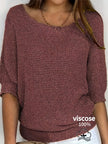 Knit Sweater Open Knit Relaxed Fit Lightweight Pullover Jumper | Judith