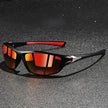 FJØRNA men's polarized wraparound sports sunglasses with UV400 protection, featuring sleek frame and tinted lenses.