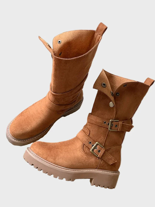 Harlow | Women's Winter Fur High Boots with Comfortable Casual Everyday Walking