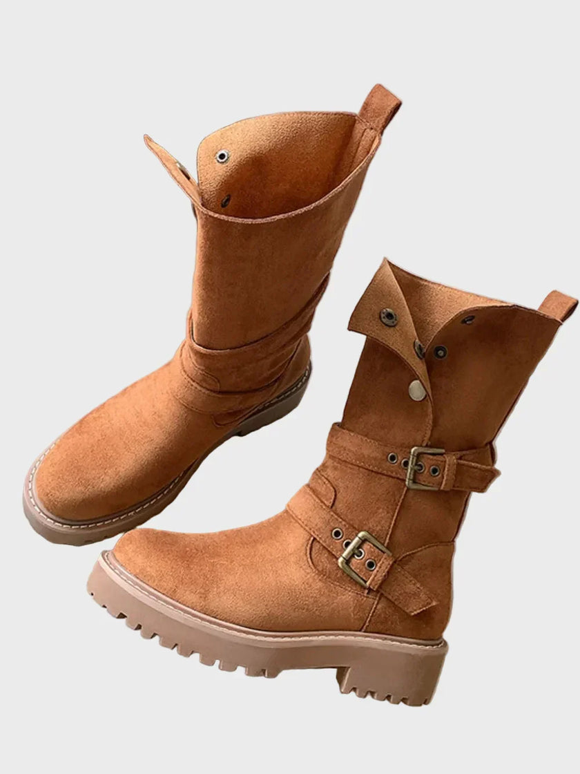 Harlow | Women's Winter Fur High Boots with Comfortable Casual Everyday Walking