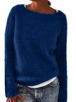 Matilda | Women's Relaxed-Fit Crew Neck Knit Sweater with Long Sleeves for Layering