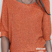 Knit Sweater Open Knit Relaxed Fit Lightweight Pullover Jumper | Judith