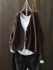 Coralie | Women's Versatile Knit V-Neck Cardigan Sweater