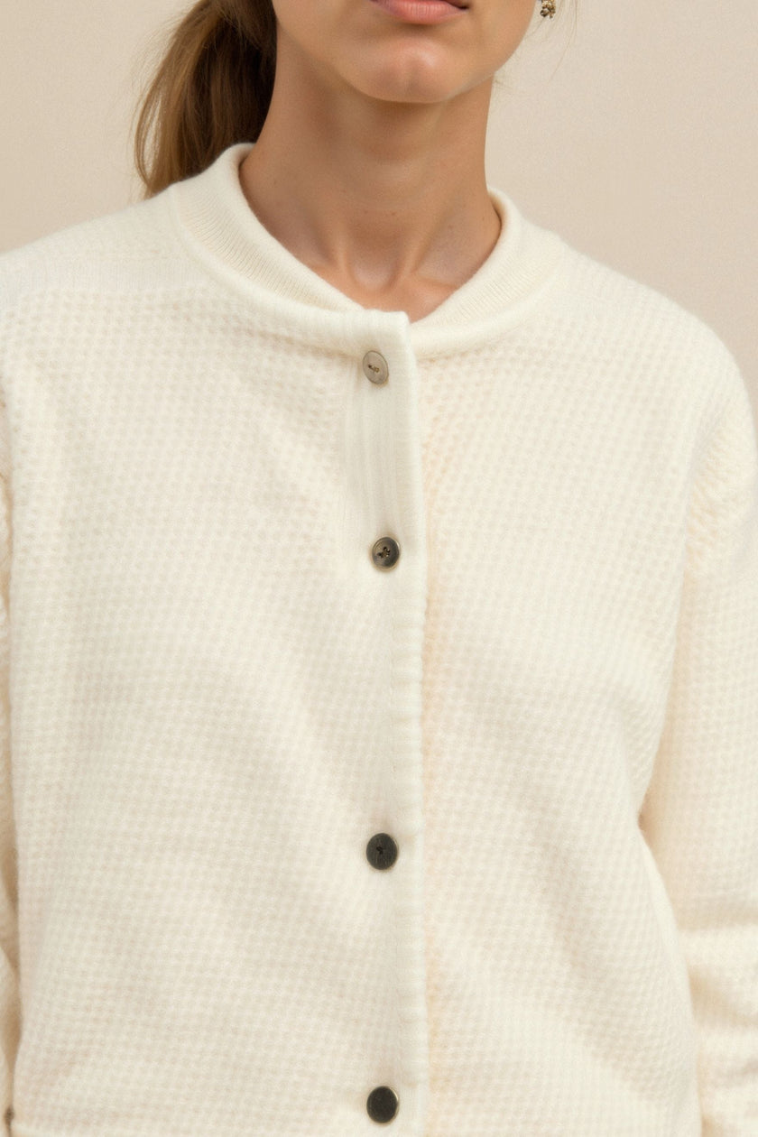 Bomber Jacket Women Wool Blend Short Recycled