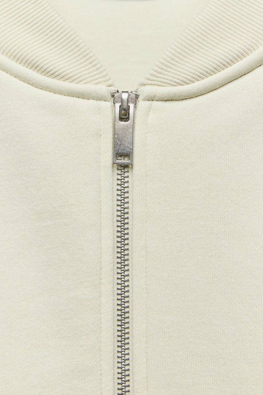 Quilted Jacket Women Round Collar Cotton Blend Regular Fit