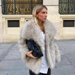 Faux Fur Coat Women Lined Winter