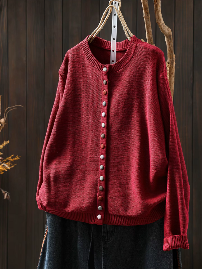 Ellery | Women's Tailored Knit Button-Front Cardigan Sweater with Wrap Cozy for Layering