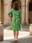 FJØRNA women's summer dress with pockets, casual style, lightweight fabric, sleeveless design, and a relaxed fit.