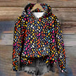 Julie | Women's Cozy Oversized Knit Nordic Hoodie Sweatshirt