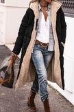 Johna | Women's Longline Reversible Sherpa Winter Puffer Coat