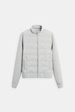 Padded Jacket Men Straight Collar Structured Regular Fit Cotton Blend