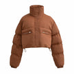 Cropped Jacket Women Oversized Relaxed Fit