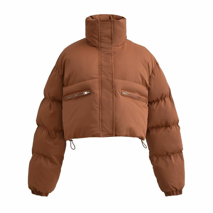 Cropped Jacket Women Oversized Relaxed Fit